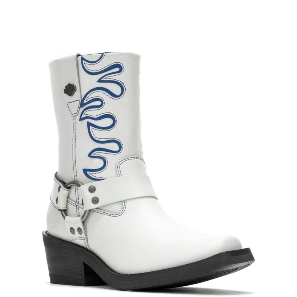 Harley-Davidson Womens Korsen Flame White Boots (NWT) - Picture 3 of 7